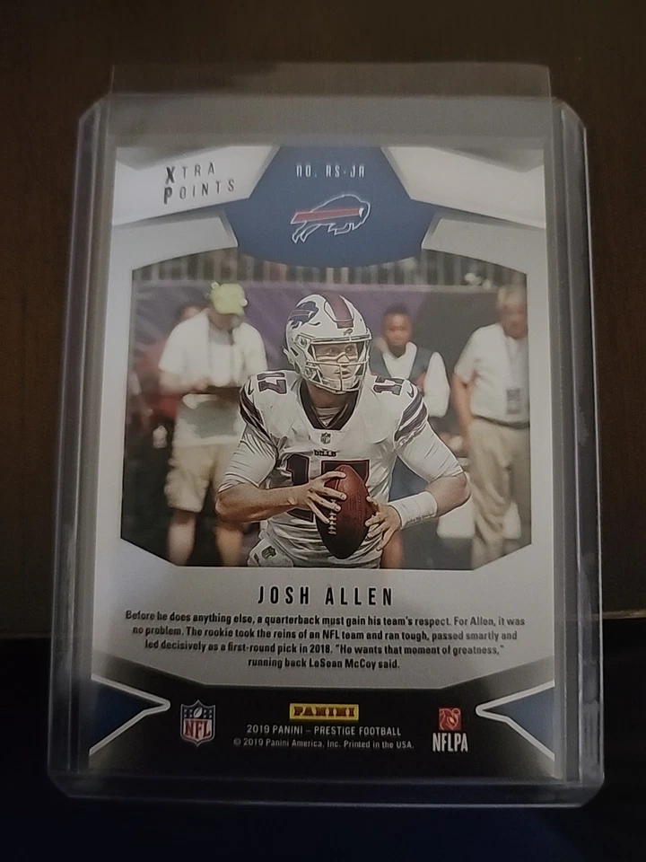 2019 Panini Prestige - Rising Stars Josh Allen #RS-JA Xtra Points Green /199 - Image 2 of 3