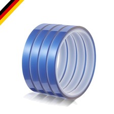 Hitzebeständiges Klebeband PET Blau 10mm x 33m - 4 Rollen