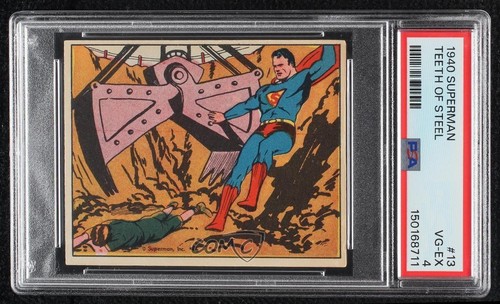 1940 Gum Inc Superman #13 Teeth Of Steel
