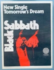 BLACK SABBATH 1972 original POSTER ADVERT TOMORROW'S DREAM Vol. 4 Ozzy Osbourne