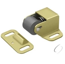 Box of 10 Vintage H.B. Ives 338F3 2” Roller Catch Finished Bright Brass