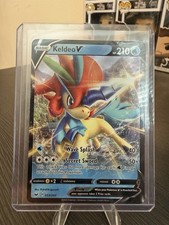 Pokémon TCG Keldeo V Ultra Rare Holo Basic HP210 Swsh01 Sword & Shield 053/202