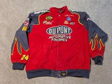 Vintage Jeff Gordon Jacket Mens XL Nascar Chase Drivers Line Dupont Flames
