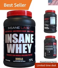 Insane Whey Protein - 100% Muscle Building, 25g Protein, Vanilla, 30 Servings