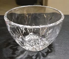 Vintage Waterford Crystal 5" Diameter x 3" Tall Footed Bowl Etched Signed