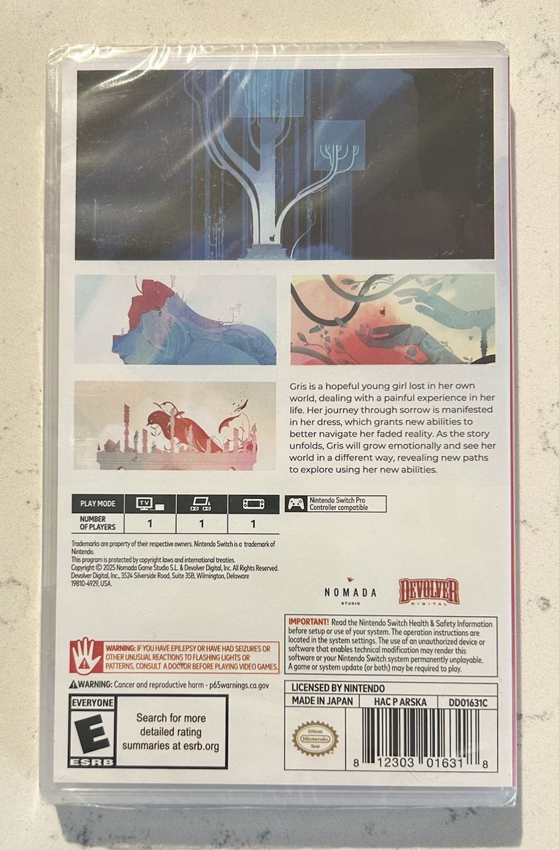 Gris (Nintendo Switch, 2021) for sale online | eBay