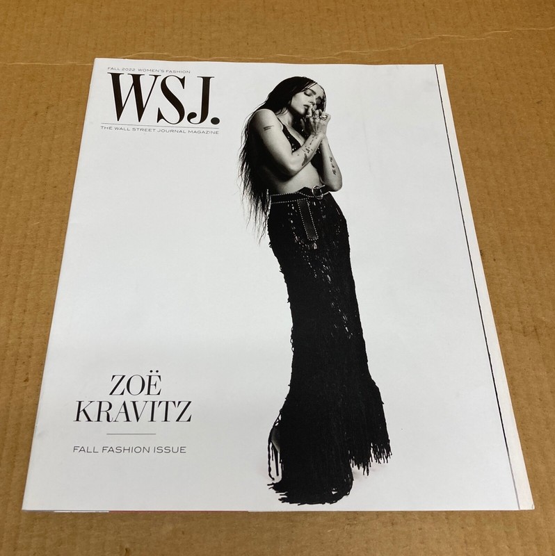ZOE KRAVITZ Women Fall Fashion NEW UNREAD WALL STREET WSJ Magazine  2022 #137