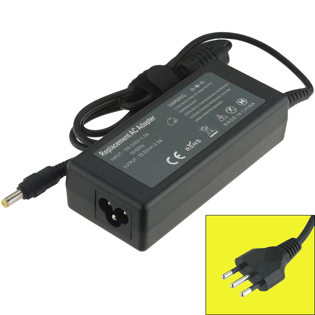 Top Caricatore® Alimentatore 18.5V Per PC Portatile HP Compaq Mini Torre CQ2000 – Adattatore AC-DC Con Spedizione Dalla Francia - 6