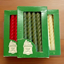 Colonial Candle of Cape Cod ~ Angelabra Twist Candles ~ 4.5&rdquo; ~ 3 Boxes ~ Vintage