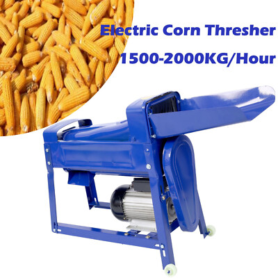 Farm Electric Corn Thresher Sheller Threshing Stripping Machine 110V