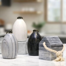 Marble Door Stop Heavy Weighted Contemporary Stone Doorstop Stopper Home Decor