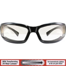 Global Vision StrayCat 24 Motorcycle Sunglasses Clear to Smoke Photochromic Lens