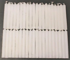 40 Mini 4" Chime Spell Candles: White (Wicca, Altar, Ritual) 2 x 20