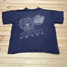 Vintage 80s 90s Georgetown University Hoyas Shirt Size Large Single Stitch