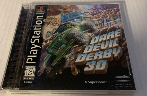 Dare Devil Derby 3D (PS1 Playstation 1, 1996) CIB w/ Manual Tested