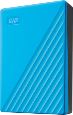 6TB My Passport, Portable External Hard Drive, Blue, Backup Software with Defens