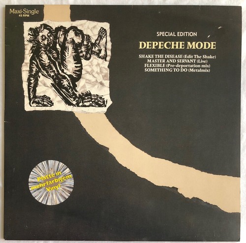 DEPECHE MODE -Shake The Disease REMIX - Rare German Splatter vinyl 12" (Record) - Picture 3 of 5