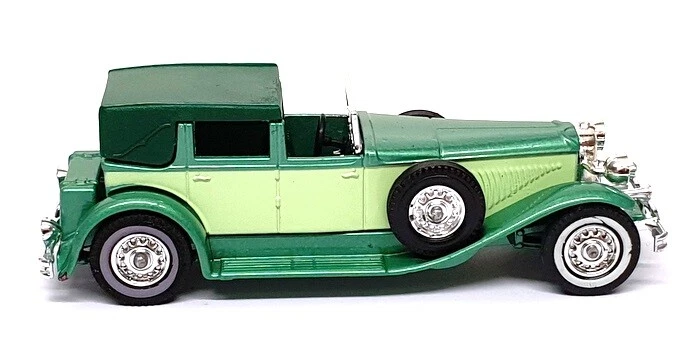 Matchbox Appx 10cm Long Diecast Y-4 - 1930 Duesenberg Model J - 2-Tone Green - Image 3 of 4