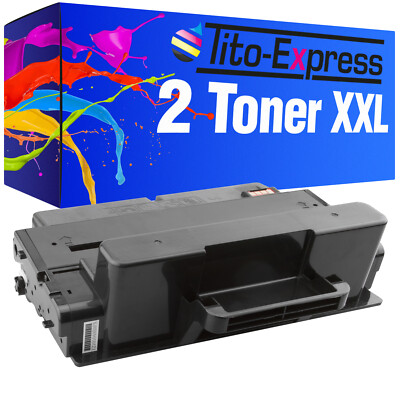 2x Toner XXL PlatinumSerie für Samsung MLT-D205L MLTD205L MLT-D 205 L MLTD 205 L