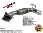 Downpipe 76mm VW Scirocco Jetta 5 AUDI A3 8P SEAT Leon SKODA Octavia R 2.0 TFSi
