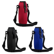 US Insulated Neoprene Water Bottles Shoulder Strap Water Bottle Carrier Bag Case