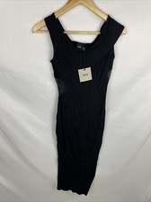 ASOS Midi Bodycon Black Sleeveless Stretchy Dress Women’s Size 4 Length 43”