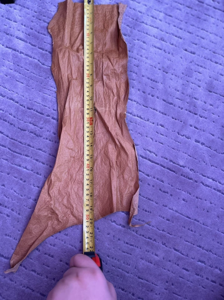 Genuine 100% Ostrich Exotic Leather Hide Head Upholstery Wallet Belt Bag Boot - Image 3 of 3