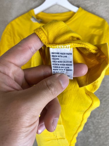 Polo Ralph Lauren Casual T-Shirts Top Size S Womens Yellow Logo Short Sleeve - Picture 6 of 11