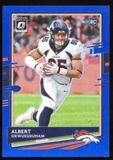 2021 Panini Donruss Optic ALBERT OKWUEGBUNAM Blue Prizm /179 Rookie RC #124