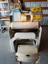 IronRite Model 85 Iron Press Roller Commercial Vtg Press & Manual
