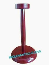 Medieval Wooden Helmet Stand Display for Helmet - Foldable Brown Stand Handmade