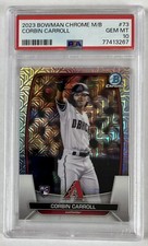 Corbin Carroll 2023 Bowman Chrome Mega Box Mojo Refractor Rookie RC PSA 10 GEM