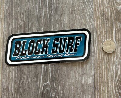 NEW BLOCK SURF SKATEBOARD WAKE SUP FOIL SNOW BMX GOLF SURFBOARD DECAL STICKER