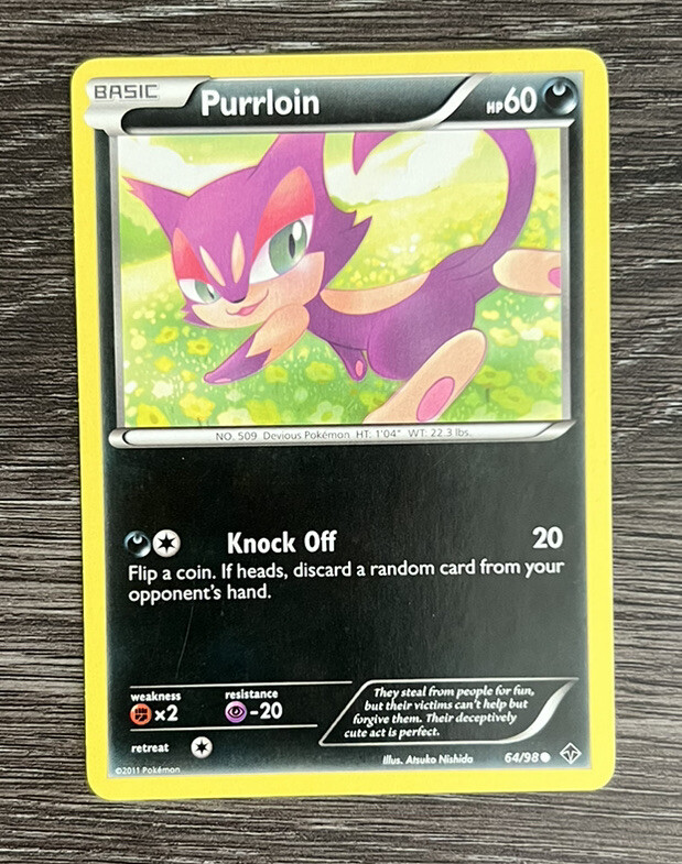 Purrloin 64/98 - Emerging Powers - Common - Pokemon Card TCG - LP