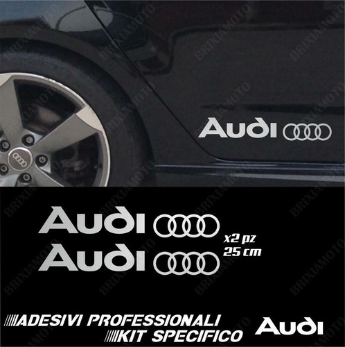 Auto Emblem Aufkleber Für Audi A1 A3 A4 A5 A7 A8 Q5 - Chrom Silber Abzeichen Dekoration