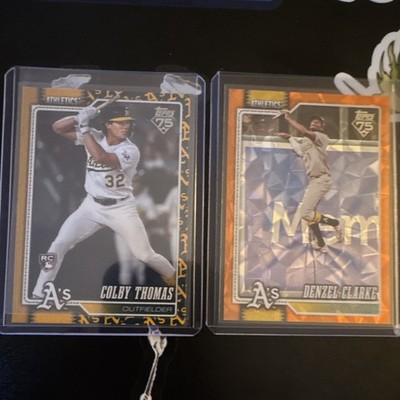 Topps 2025 Series One Colby Thomas RC #213 Denzel Clarke #376 2-Card Lot