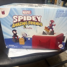 Tonies Toniebox Audio Player Marvel Bundle Spidey and his Amazing Open Box
