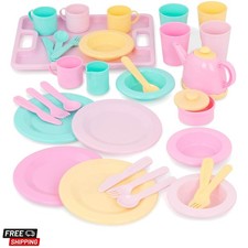Play Circle   Dish Set   Plates, Cups, and Tea Party Toys   Kitchen Toys for ...