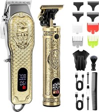 Professional Hair Clippers for Men, Cordless Barber Clippers and Trimmer Set