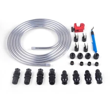 3/8" OD Aluminum Hard Fuel Line Tubing kits W/Tubing Cutter and Connector Set
