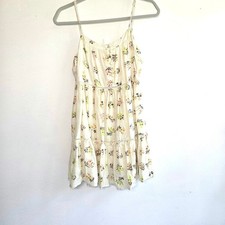Urban Outfitters Yellow Floral Honey Tiered Mini Dress. Size Small.