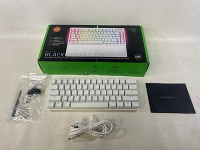 Razer Huntsman Mini Mercury White RGB 60% Red Linear Optical Gaming Keyboard