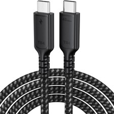 USB 4 Cable 6ft for Thunderbolt 4, USB4 40Gbps High Speed Data Transfer, 8K 60Hz