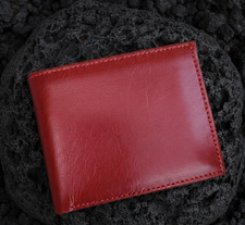 Genuine Cowhide Leather Men s Bifold Wallet - Slim Credit Card Holder -Best Gift
