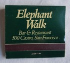 Vintage Matchbook, Elephant Walk, Restaurant & Bar, San Francisco, Gay, LGBTQ — photo 1
