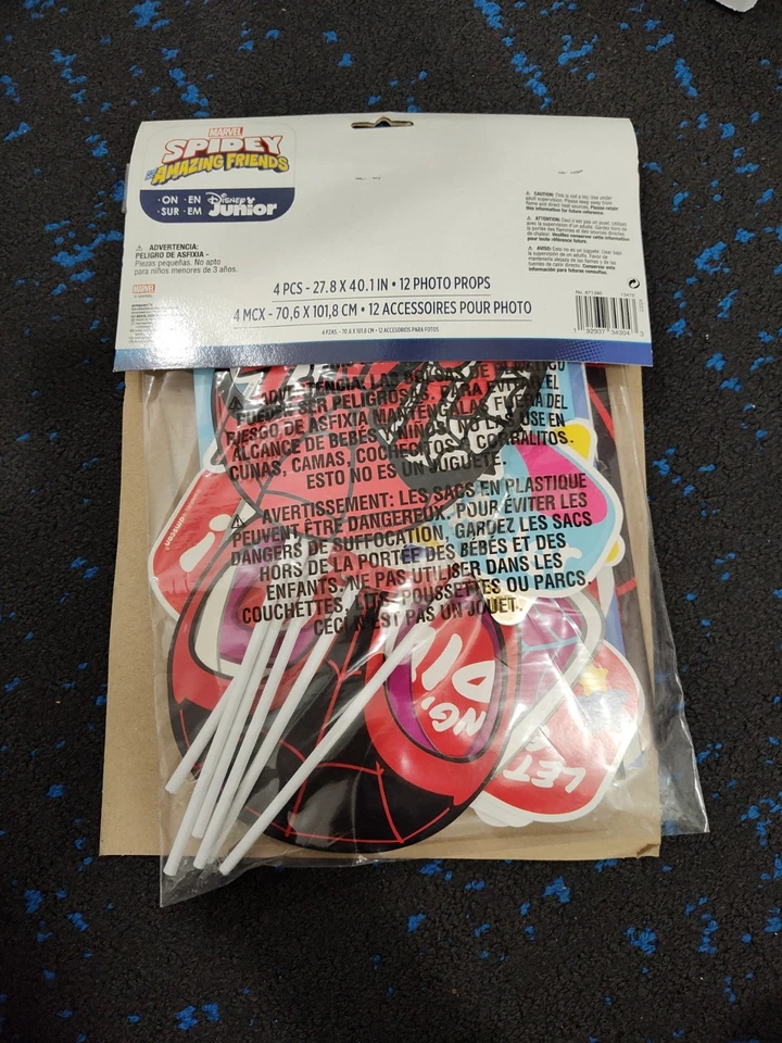 Marvel SPIDEY AND HIS AMAZING FRIENDS SCENE SETTER WITH PROPS Party Superhero - Image 3 of 3