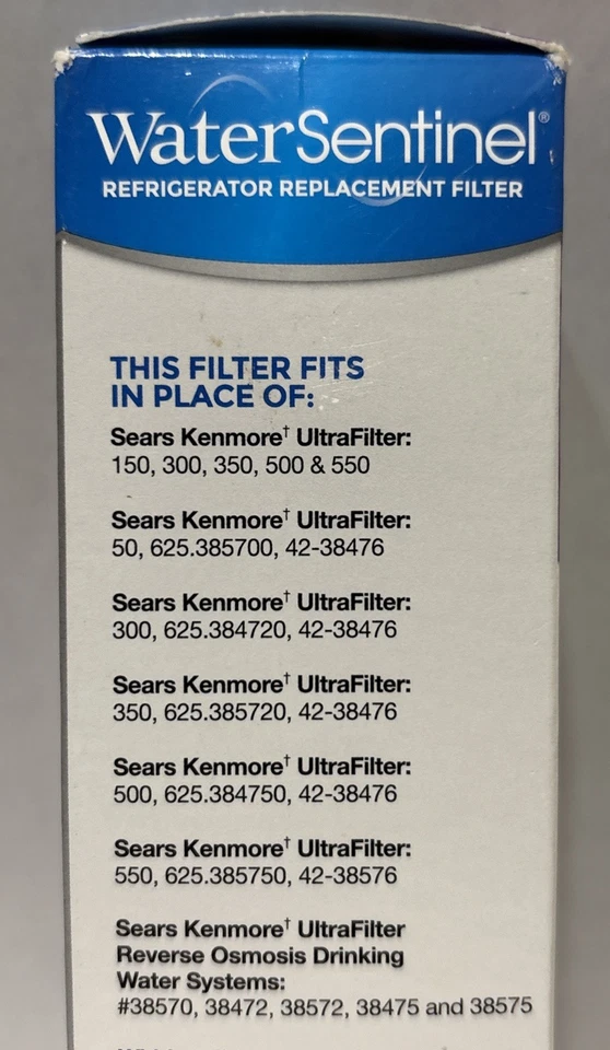 WaterSentinel WSK-1 Refrigerator Replacement Water Filter Filtration Sealed - Image 4 of 4