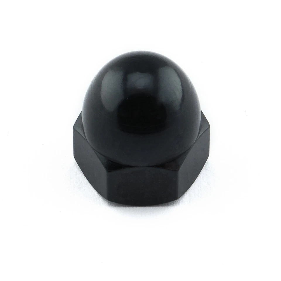Aluminium Dome Nut M8 x 1.25mm DIN1587 Black | Pro-Bolt