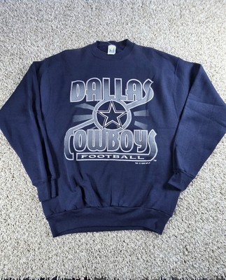 Vintage Dallas Cowboys Sweatshirt Size Large Big Logo Crewneck NFL New 
