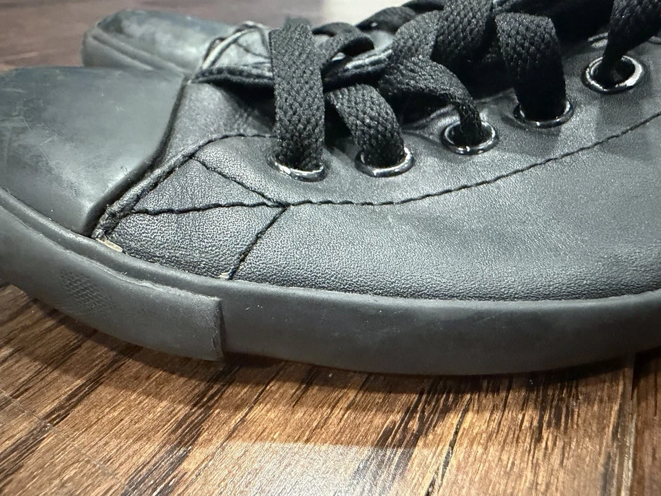 Низкий верхний девочек Converse все звезды все черная кожа - Изображение 4 из 4